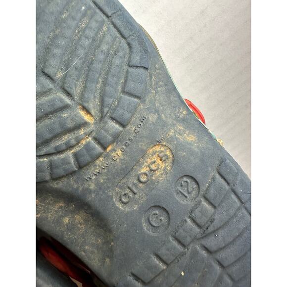 Crocs Kids Youth Size 12 Slip On Round Toe Marvel Avengers Clog Slippers Blue - Picture 8 of 9